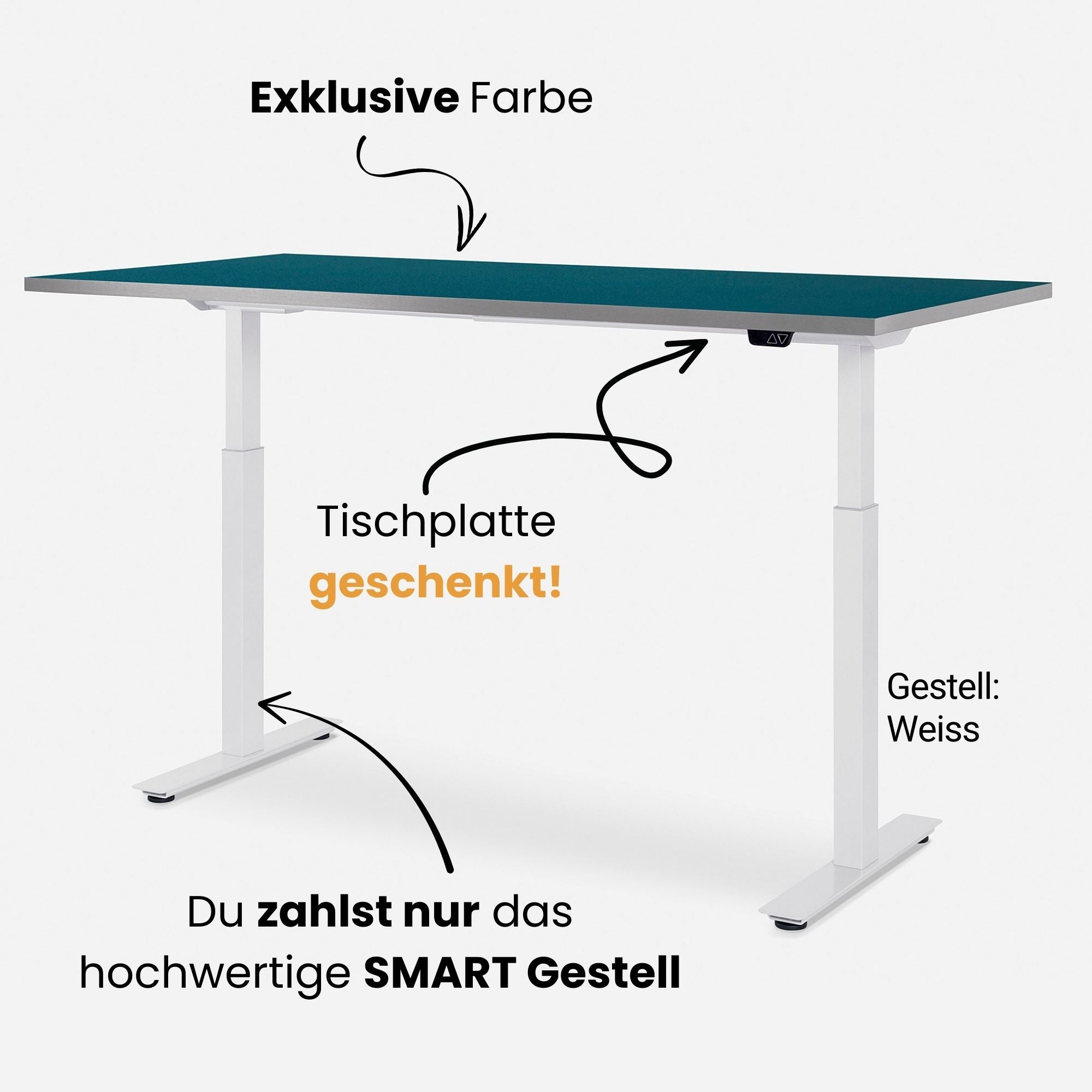 120 x 80 cm WRK21 PREMIUM-TISCHPLATTE