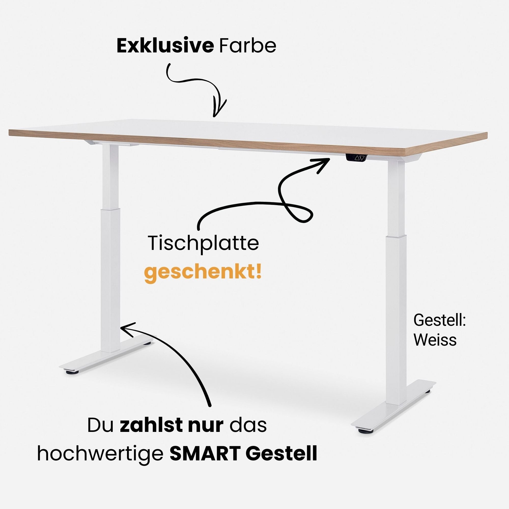 120 x 80 cm WRK21 PREMIUM-TISCHPLATTE