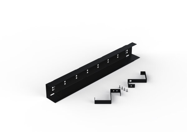 Kabelkanal ausziehbar gro&szlig; 774-1292mm schwarz (RAL9005)