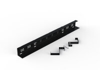 Kabelkanal ausziehbar gro&szlig; 774-1292mm schwarz (RAL9005)