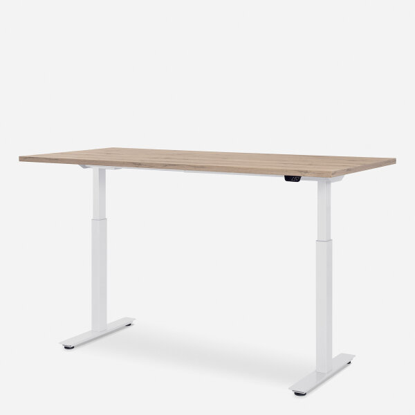 160 x 80 cm WRK21® SMART, Farbe: Kendal Eiche / Weiß