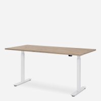 160 x 80 cm WRK21® SMART, Farbe: Kendal Eiche / Weiß