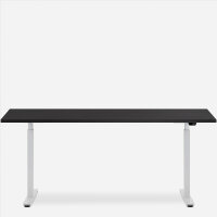 180 x 80 cm WRK21® SMART, Farbe: Sorano Eiche, schwarz / Weiß
