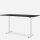 180 x 80 cm WRK21® SMART, Farbe: Sorano Eiche, schwarz / Weiß