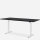 180 x 80 cm WRK21® SMART, Farbe: Sorano Eiche, schwarz / Weiß