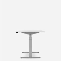 120 x 80 cm WRK21&reg; WORK - Weiss Uni / Grau