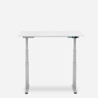 120 x 80 cm WRK21&reg; WORK - Weiss Uni / Grau