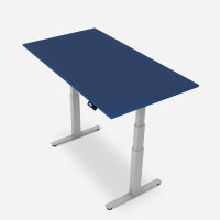 140 x 80 cm WRK21&reg; WORK - Ozean-Blau (Premium) / Grau