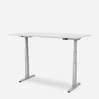 160 x 80 cm WRK21&reg; WORK - Weiss Uni / Grau