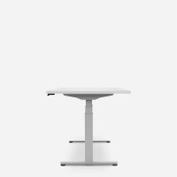 160 x 80 cm WRK21&reg; WORK - Weiss Uni / Grau