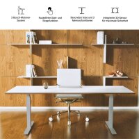 WRK21 Höhenverstellbarer Schreibtisch WORK