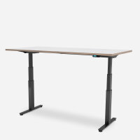 180 x 80 cm WRK21&reg; WORK - Weiss / Eiche Natur (Premium) / Schwarz