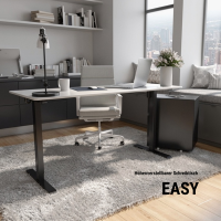 WRK21 H&ouml;henverstellbarer Schreibtisch EASY